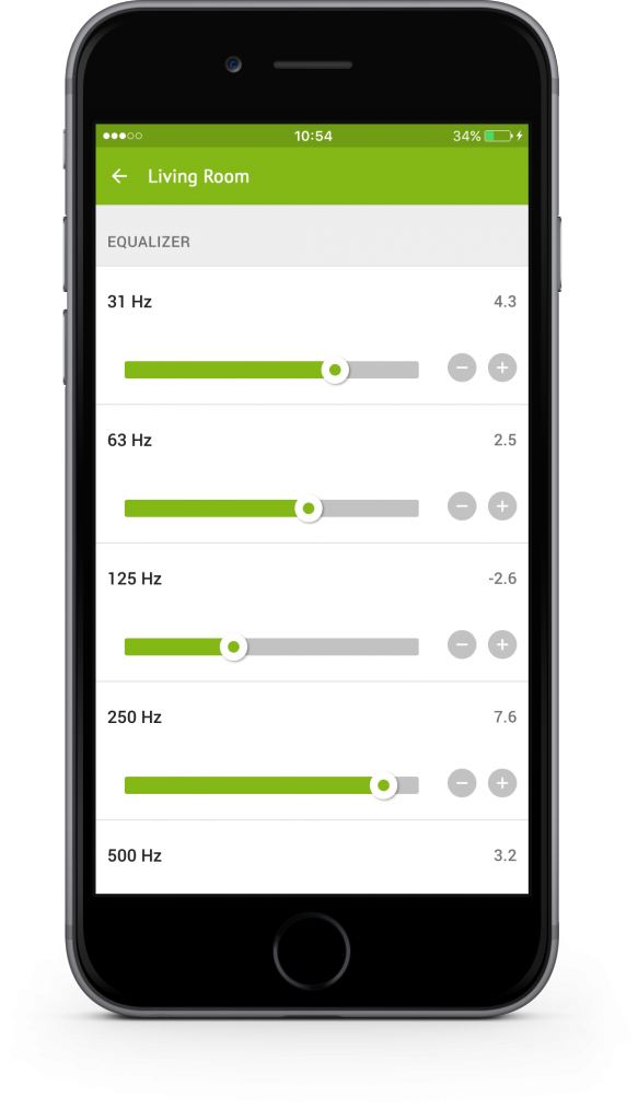 Loxone App - Equalizer