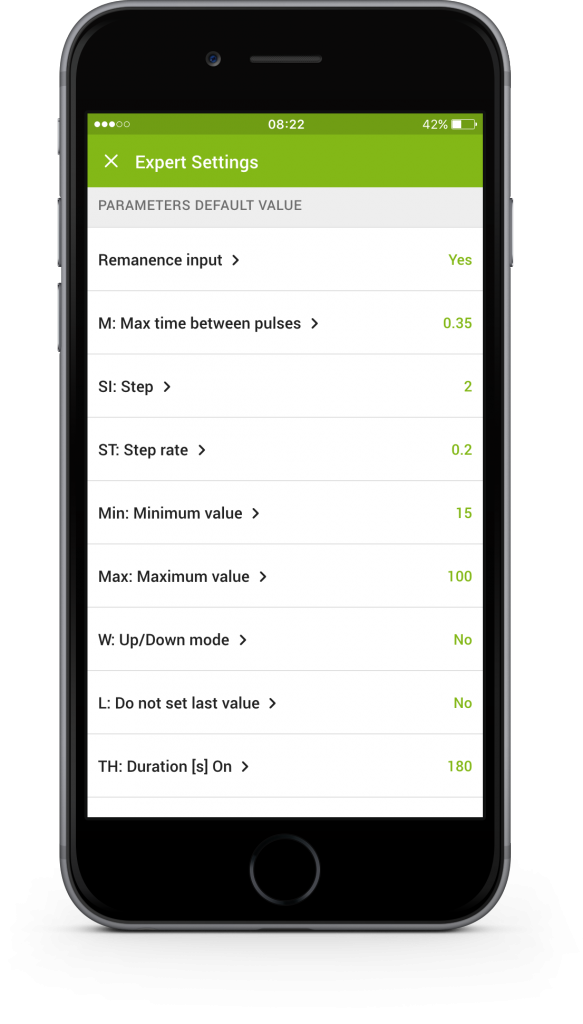 Loxone App - Expertní režim