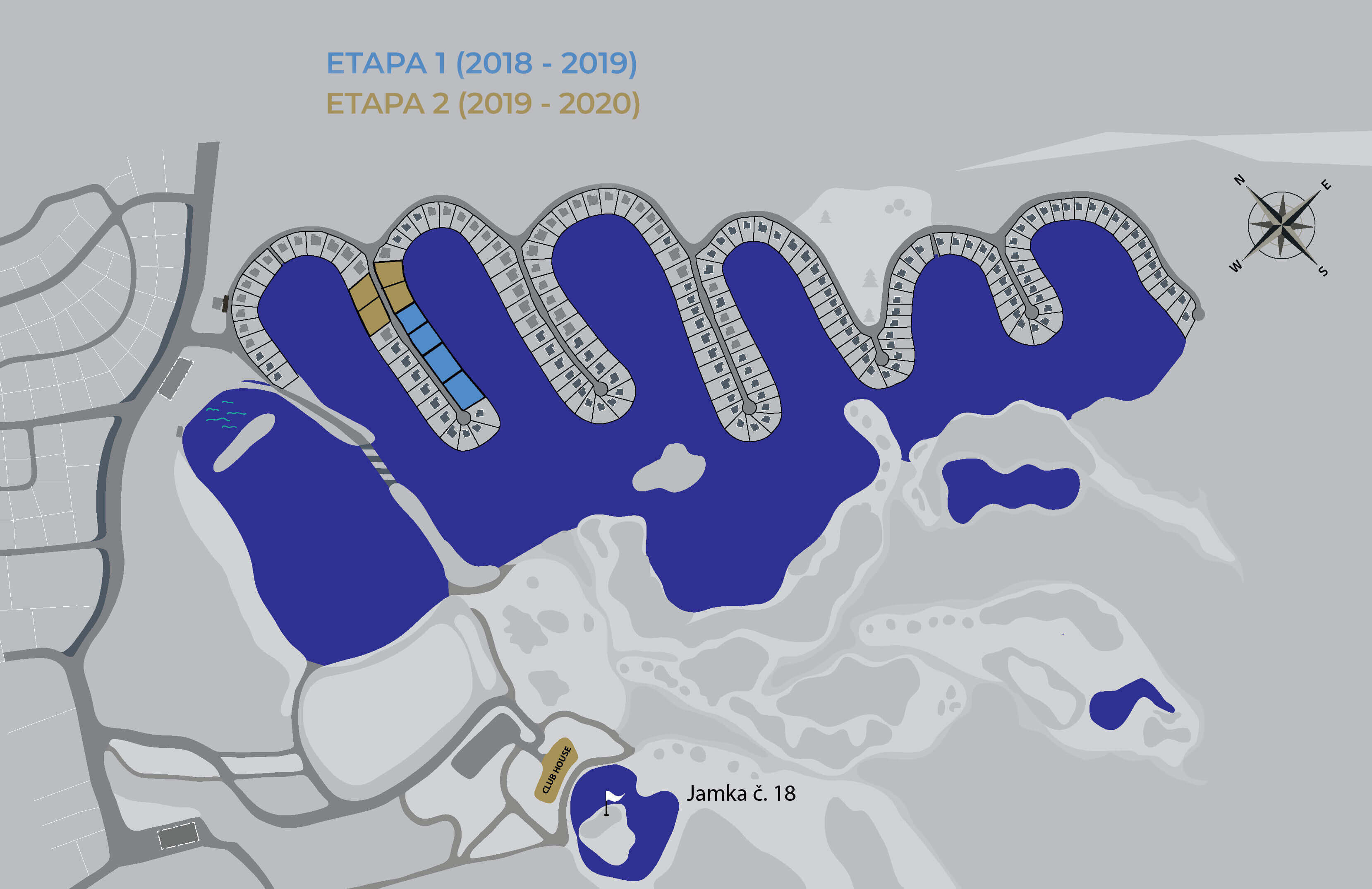 umístění chat na mapě