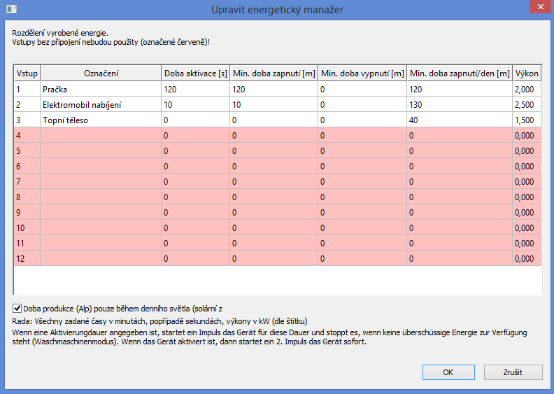 upravit energeticky manazer