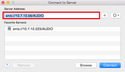 mac adresa music server