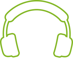 domeček se sluchátky