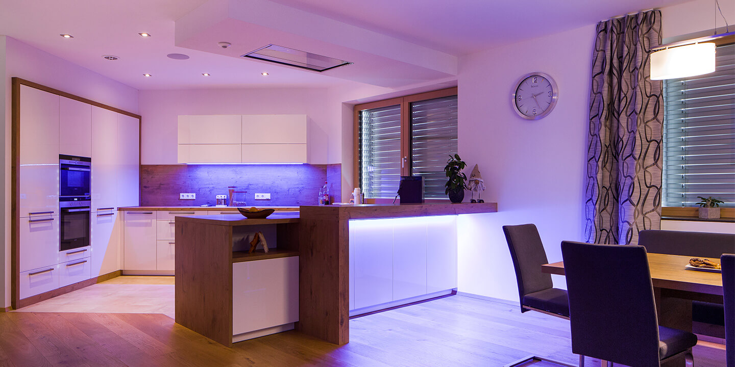 světelná scéna v referenčním projketu Sky Home