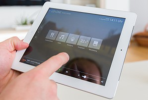 ovládání muziky v chytrém domě pomocí ipadu