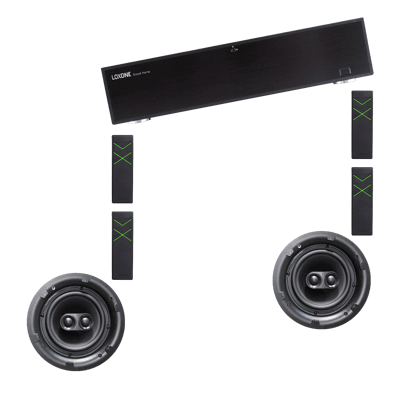 koláž z produktů loxone pro multimédia