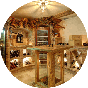 Vinný sklípek v chatě