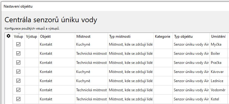 Loxone Config - ukázka konfigurace