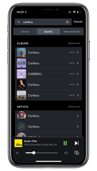Loxone App hledání