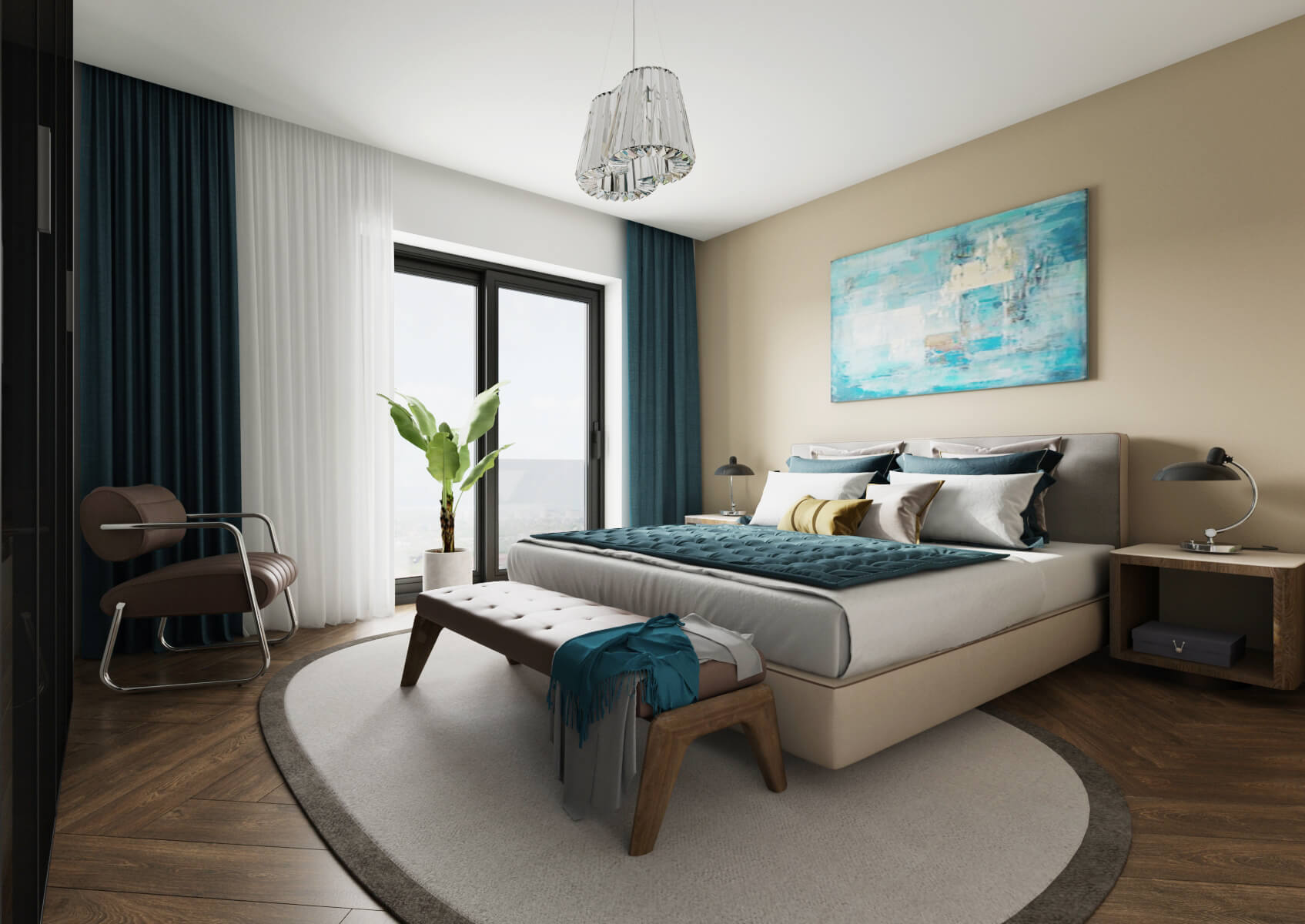 Viladům Děvín - ložnice