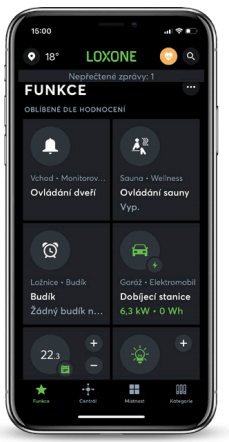 Aplikace Loxone