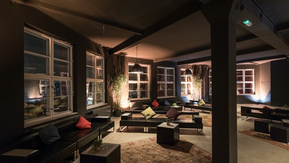 Relaxační část haly Motorwerk