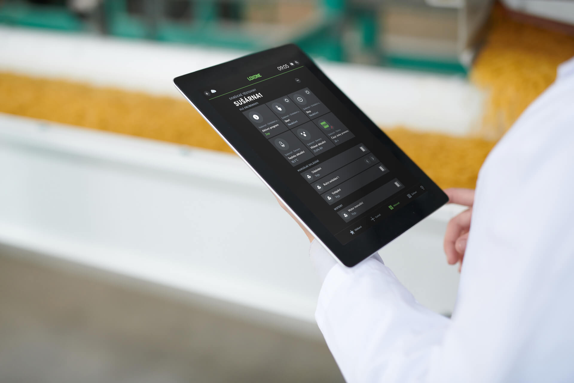 Aplikace Loxone ve výrobě těstovin