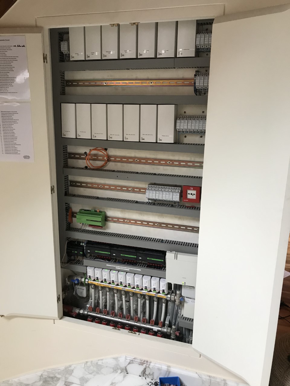 Rozvaděč po využití Loxone