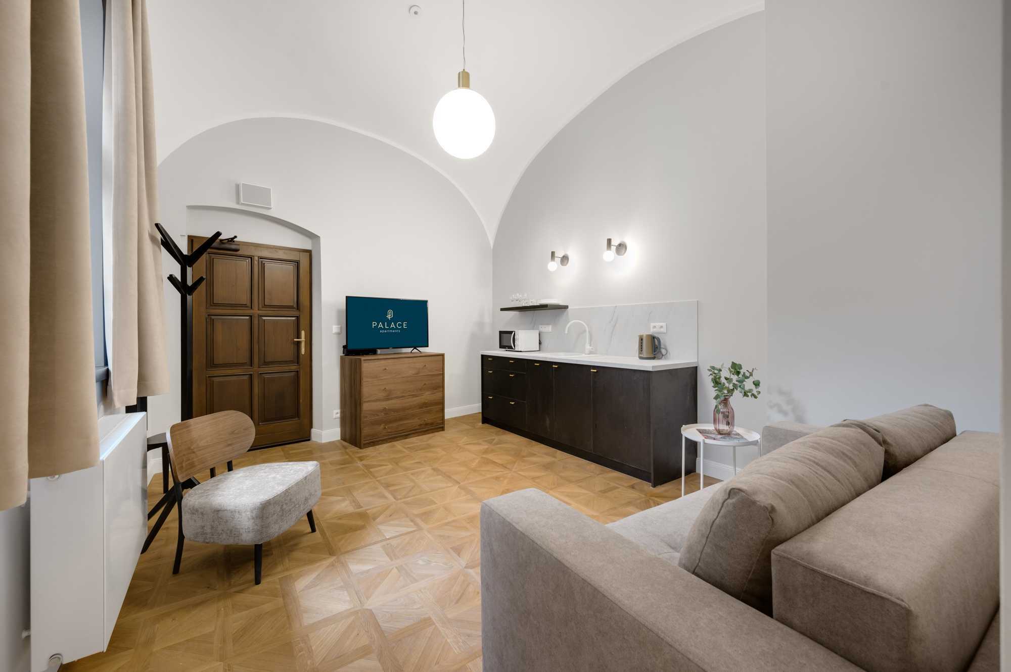 Apartmán s kuchyňkou a rozkládacím gaučem