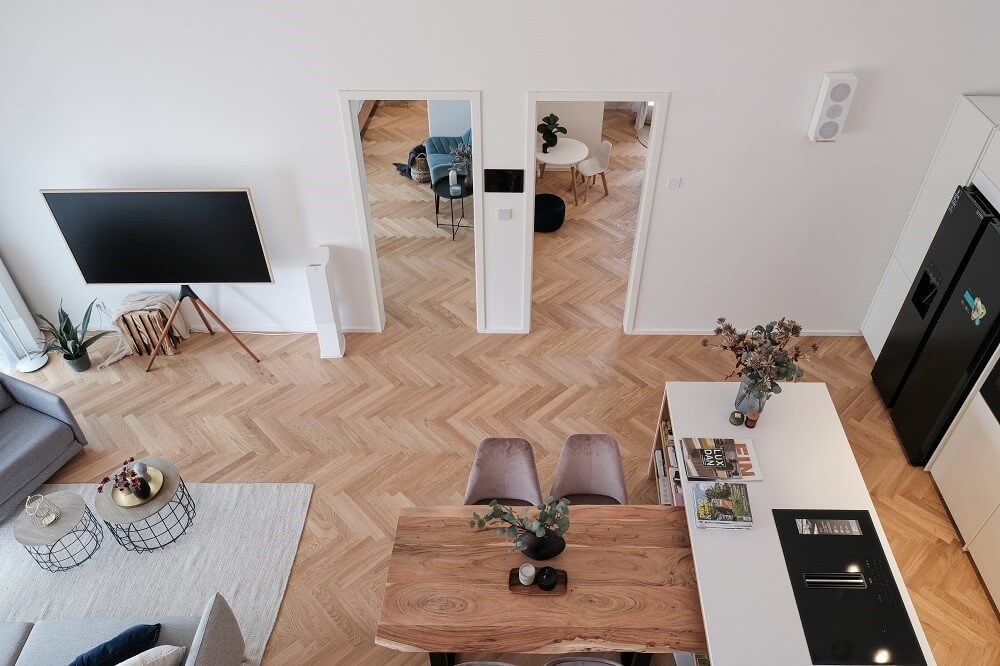 Interiér vzorového domu GOOPAN v Mokrovratech