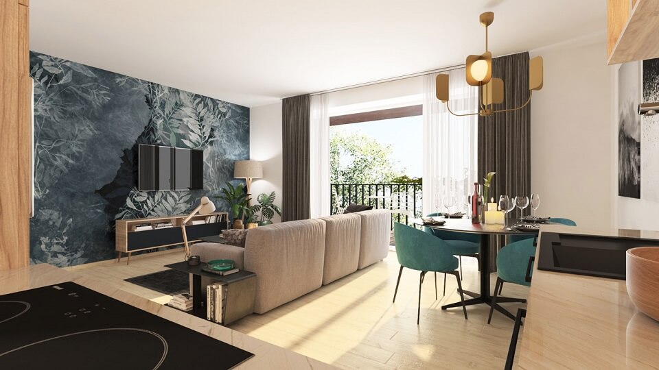 Ukázka interiéru Cihlovky 2 – Vizualizace: (c)NOHO