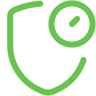 ikona štítu s časovačem