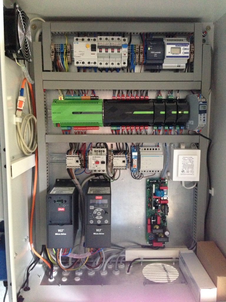 Ansicht Verteiler der gesamten Poolsteuerung