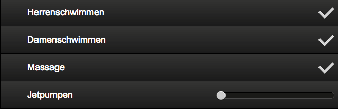 Loxone App: Die Pumpensteuerung in der App