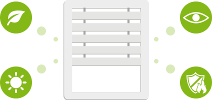 Grafik Vorteile von Jalousie & Raffstore