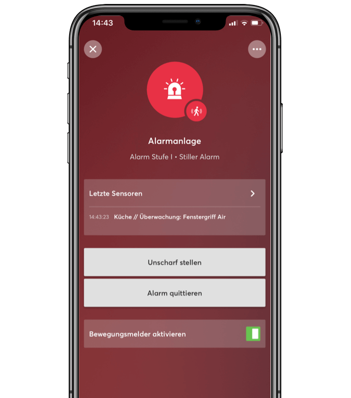 Stufe 1 : Stiller Alarm