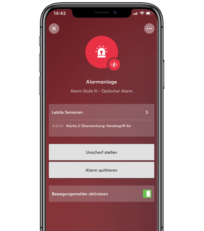 Stufe 3 : Optischer Alarm