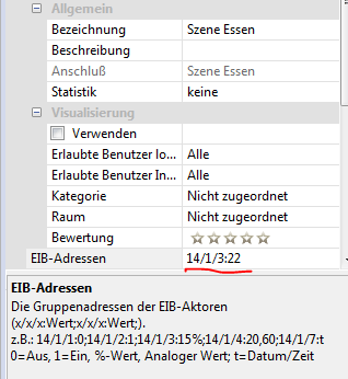 Konfiguration erweiterter EIB Aktor