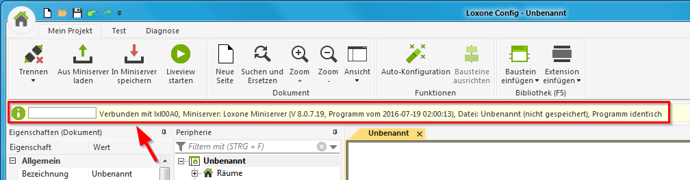 miniserver_statusleiste