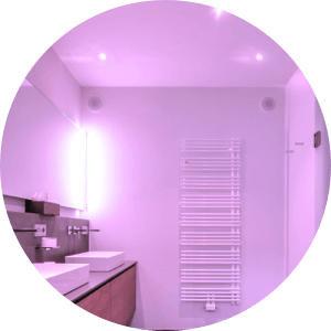 Beispiel LED Beleuchtung im Badezimmer