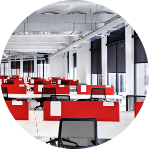 Jalousiesteuerung Büro