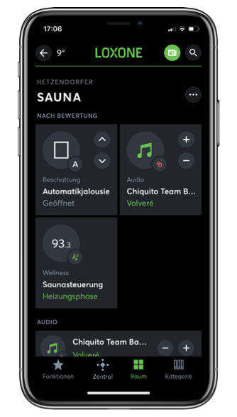 App zur Saunasteuerung