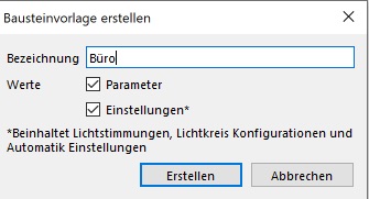 Loxone Config - Lichtsteuerung