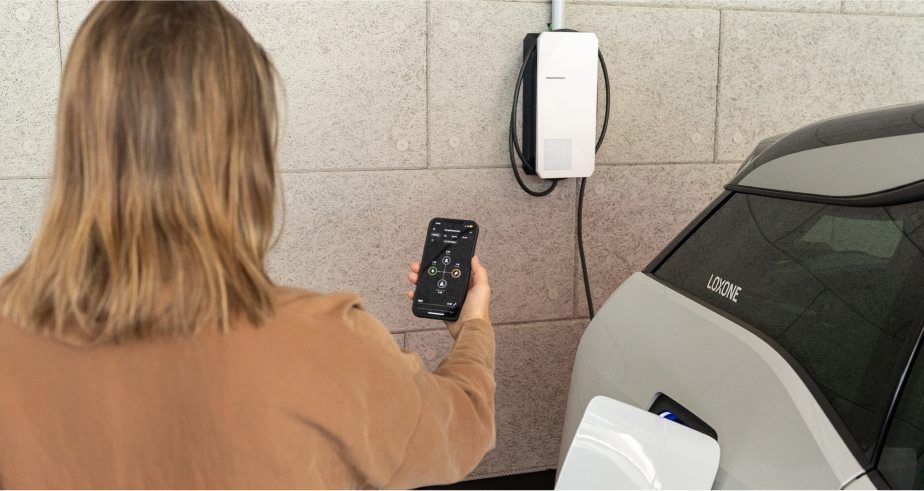 Wallbox mit ernergiefluss