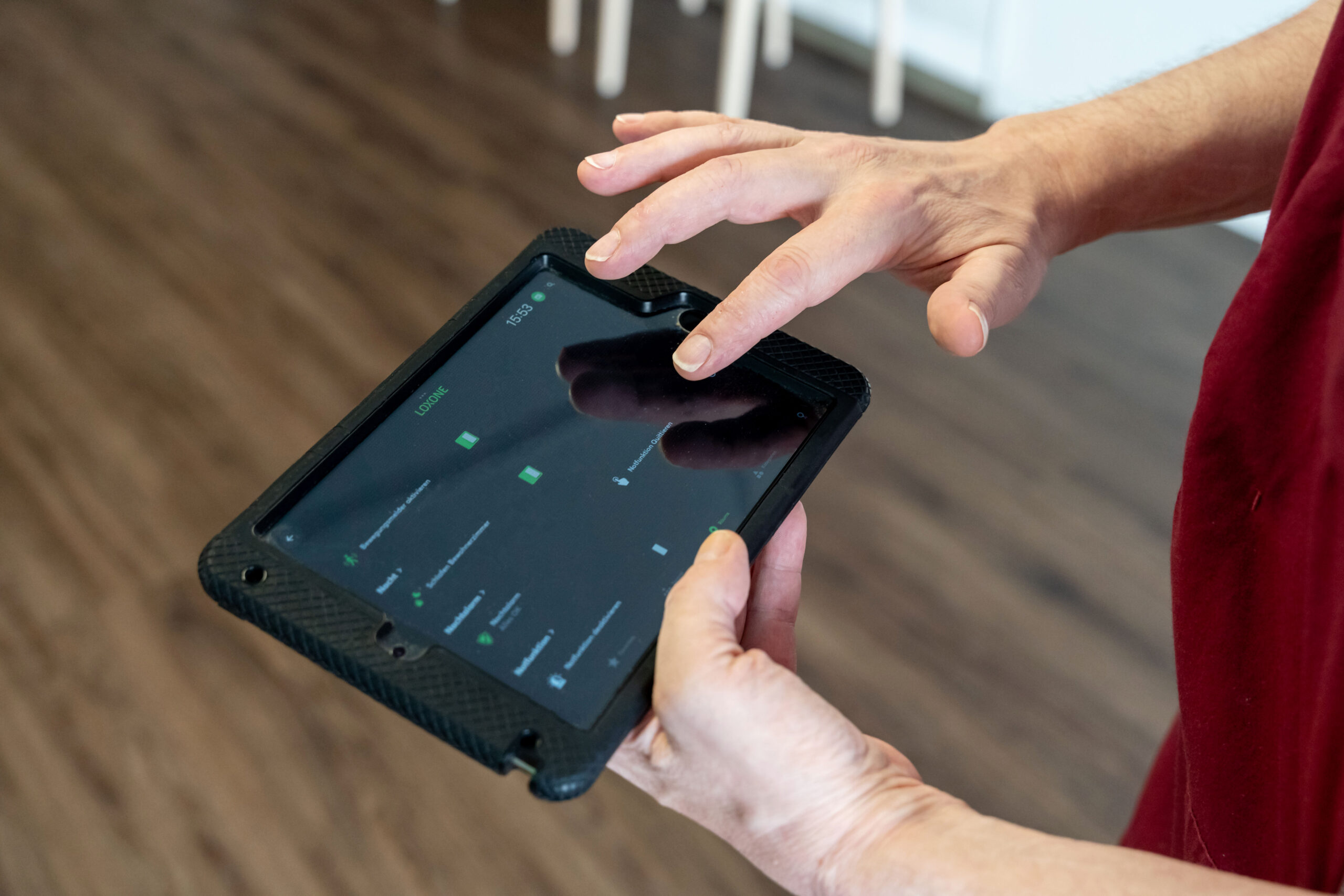 App Steuerung über Loxone im intelligenten Pflegeheim