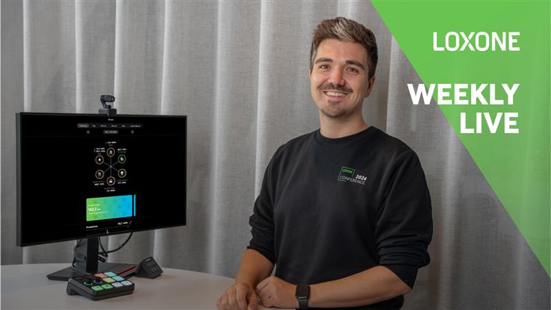 Weekly Live auf YouTube für Gebäudeautomatisierung