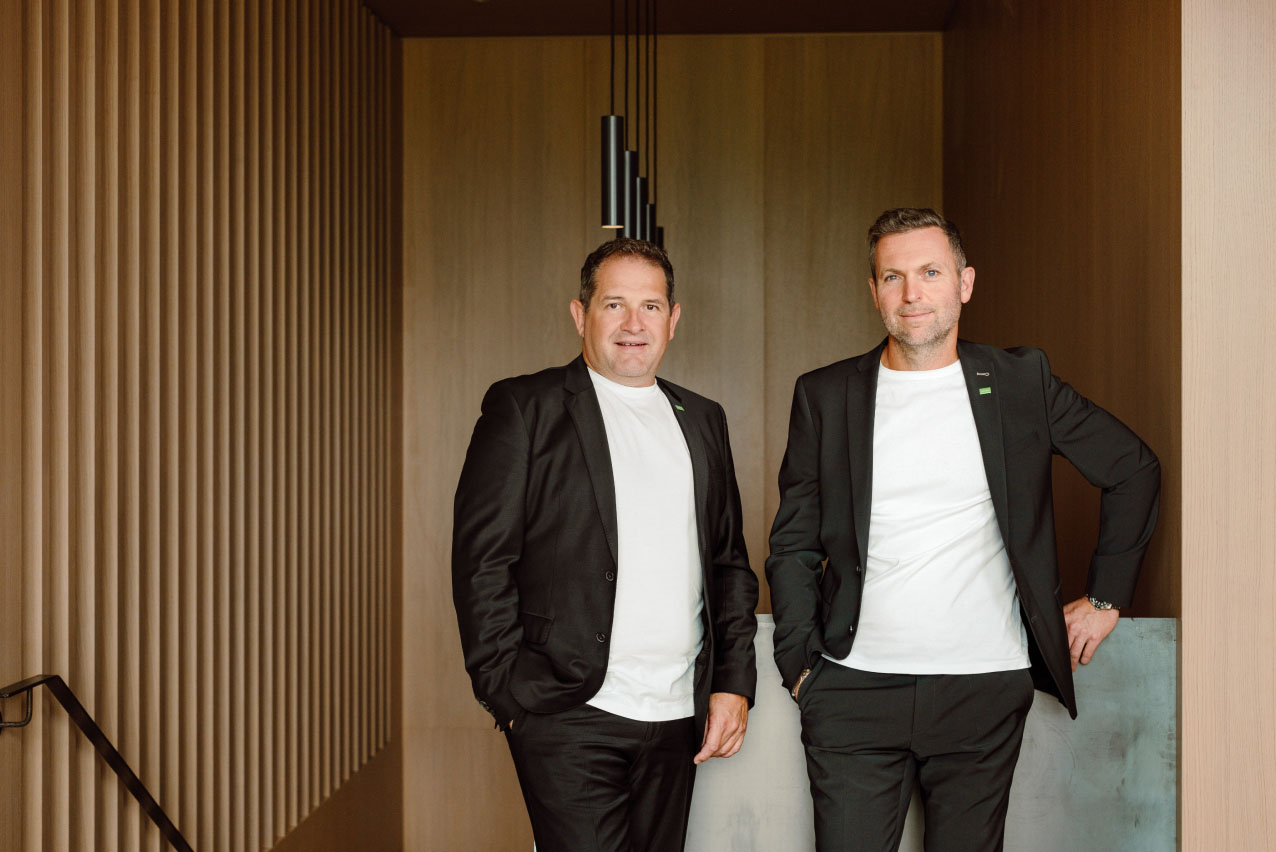 Die Loxone Gründer Thomas Moser und Martin Öller
