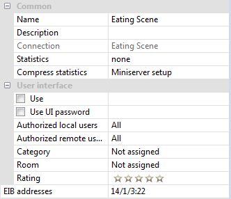 Example Screenshot Of Loxone Config EIB Actuator Properties