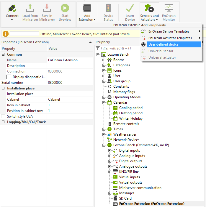 Creating A Custom EnOcean Device Within Loxone Config