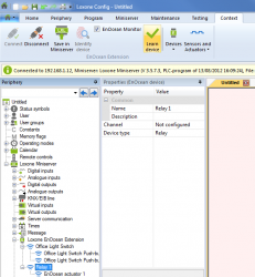Pairning an Enocean Actuator