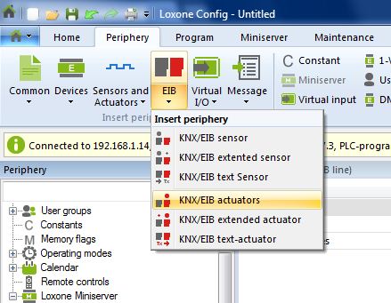 Example Screenshot Of Loxone Config Eib Actuator