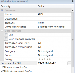 Loxone Config Wake On Lan UDP 2
