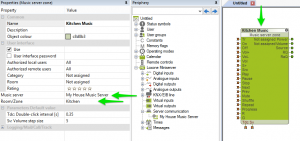 Casatunes Music Server Zone Blocks