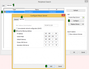 Loxone config Skonfiguruj urządzenie sieciowe