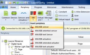 Adding EIB Sensor Loxone Config
