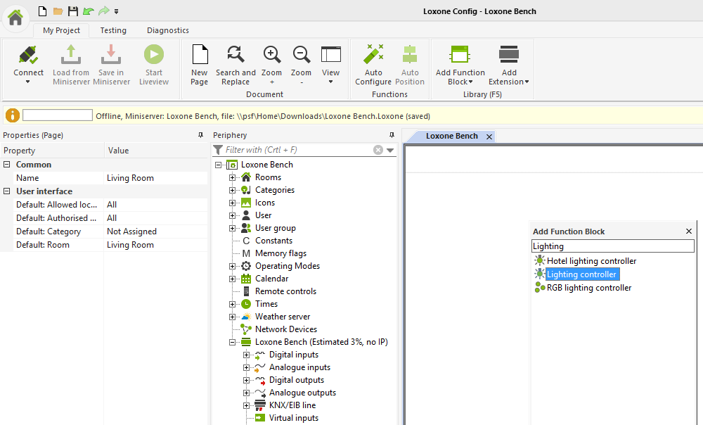 F5 Searching For Lighting Controller 