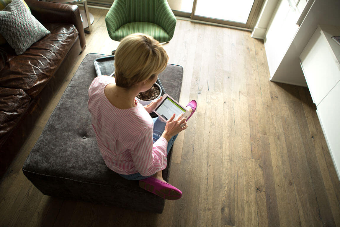 Beth Chappo using the Loxone Smart Home App