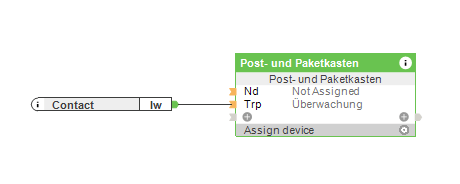 Baustein Post und Paketkasten