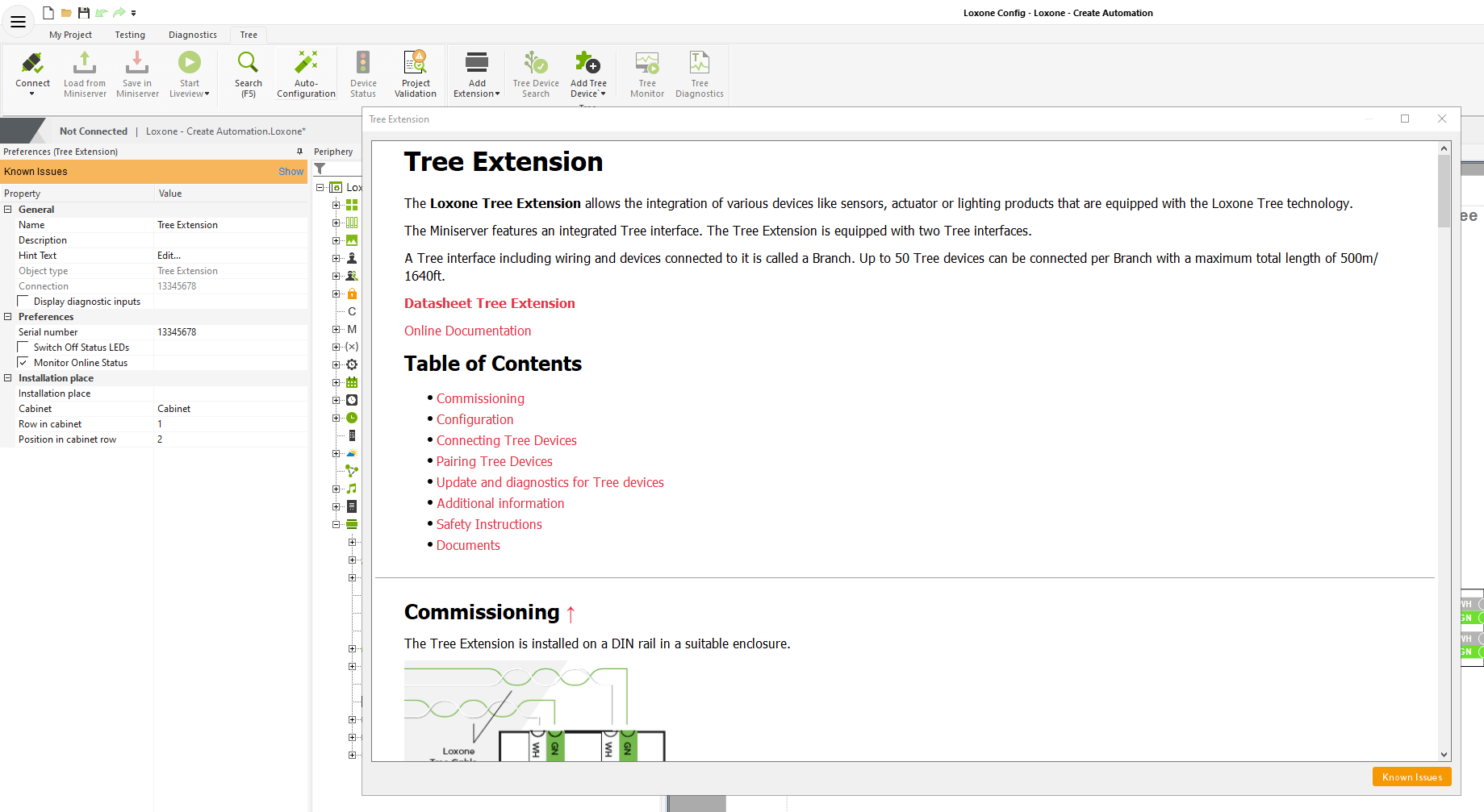 Changelog in Loxone Config