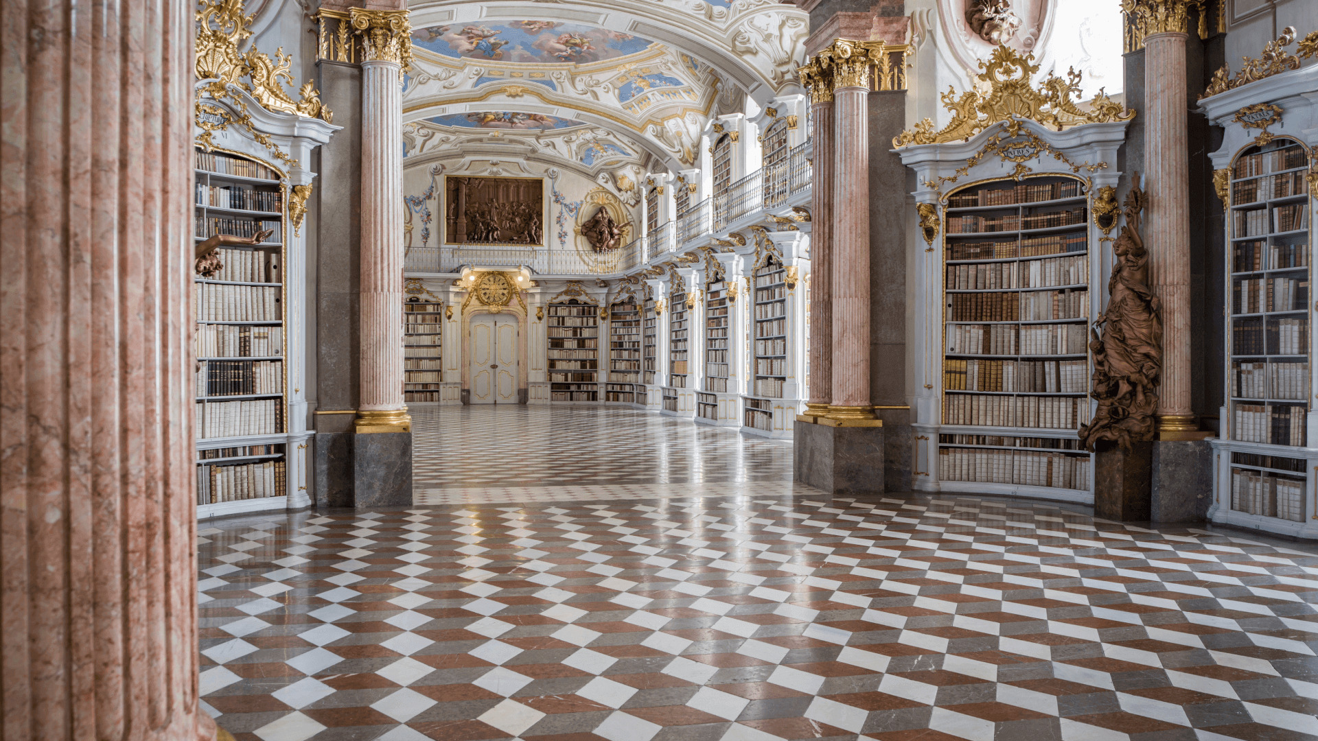ph-Abbey-library-hall-admont-C Bibliothekssaal der Stiftsbibliothek Admont