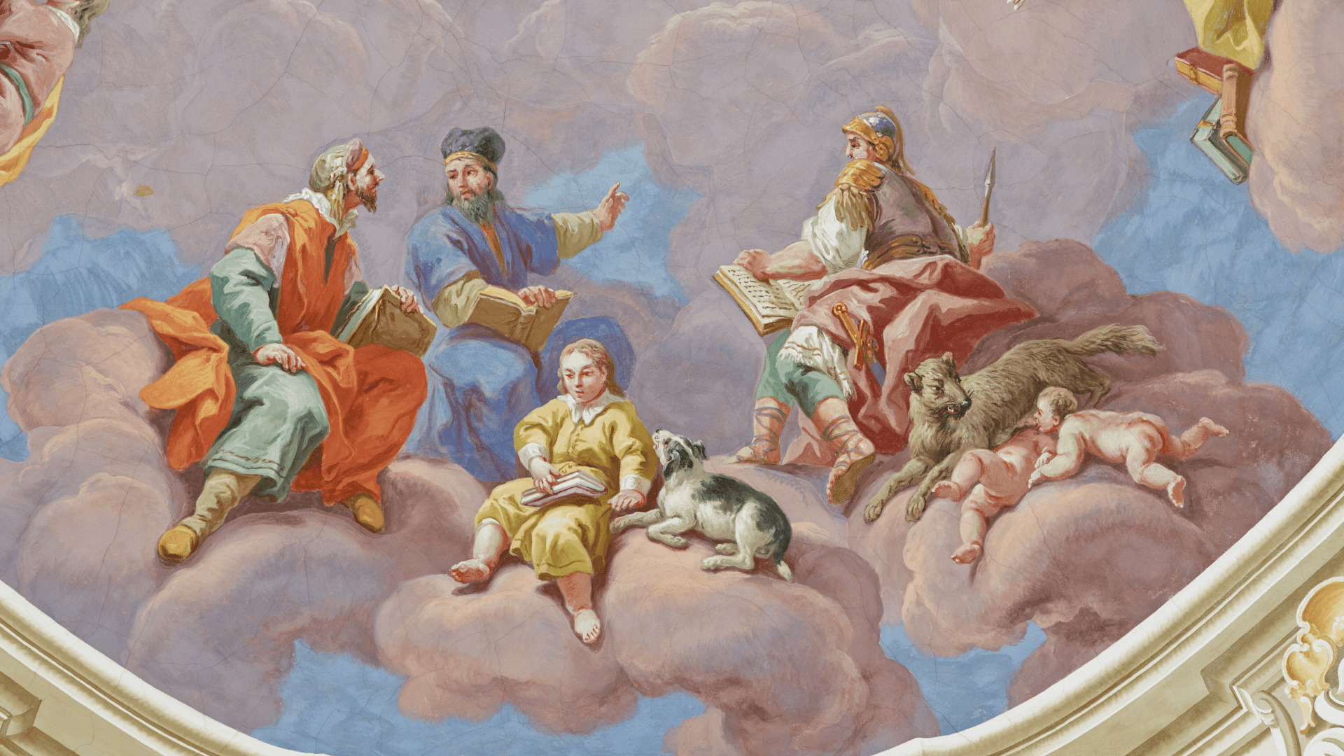 ph-Abbey-library-painting-admont Gemälde in der Stiftsbibliothek Admont